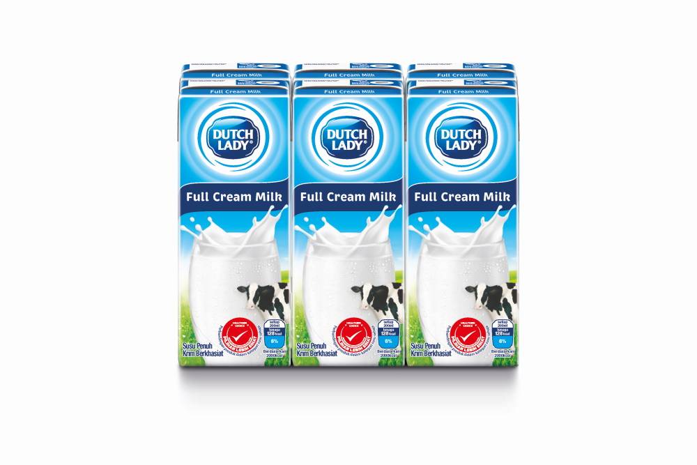 Dutch Lady UHT Full Cream Milk Blister pack (6 x 200ML)